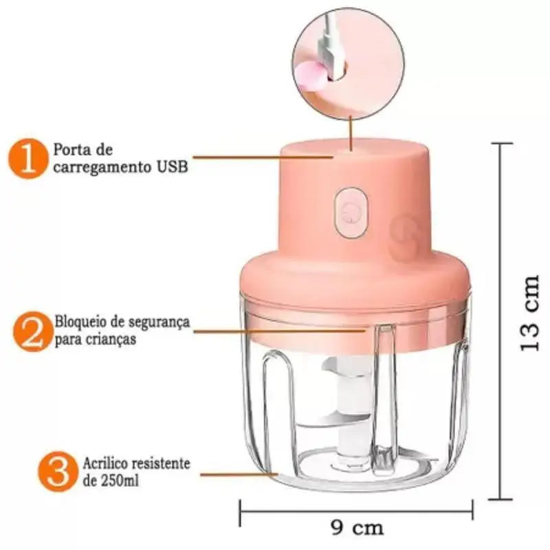 Mini Processador de Alimentos