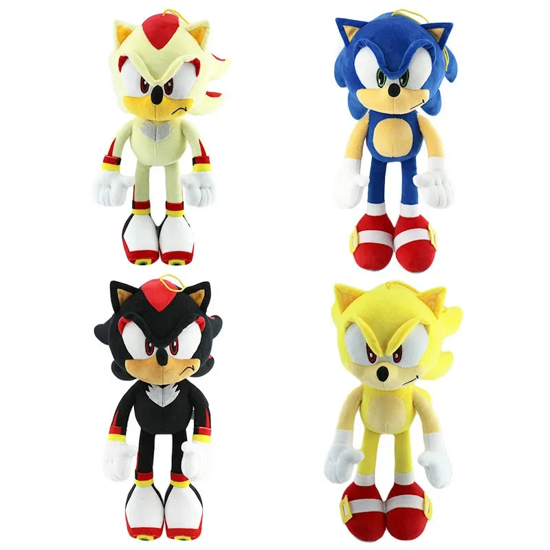 Bonecos de Pelúcia Shadow e Sonic