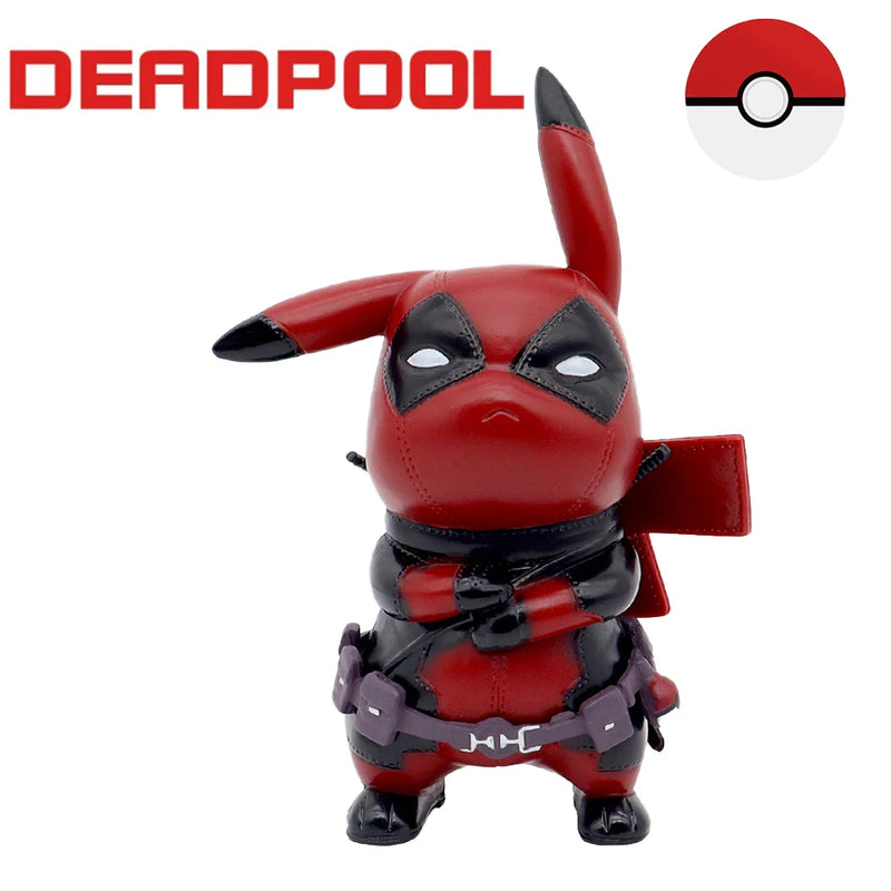 Figura de Ação Pikachu Cosplay Deadpool